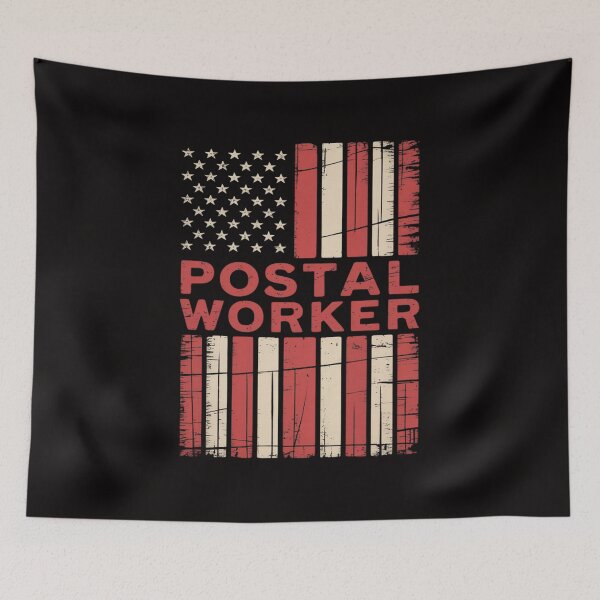 Item preview, Post Office Patriotic Postal Worker American Flag designed and sold by ForestMmost.