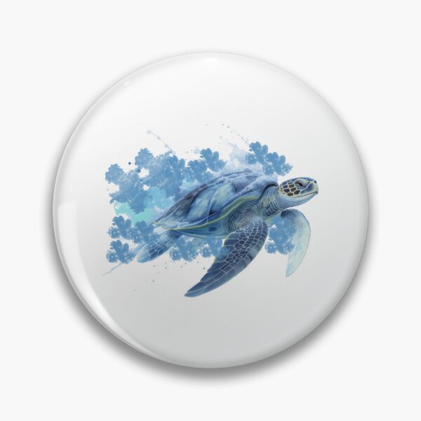 Item preview,  Abstract Blue Smoke Effect Sea Turtle designed and sold by zoughlal.