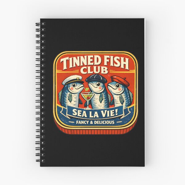 Item preview, Tinned Fish Club Sardines Retro Seafood Illustration Art designed and sold by ZuToMi.