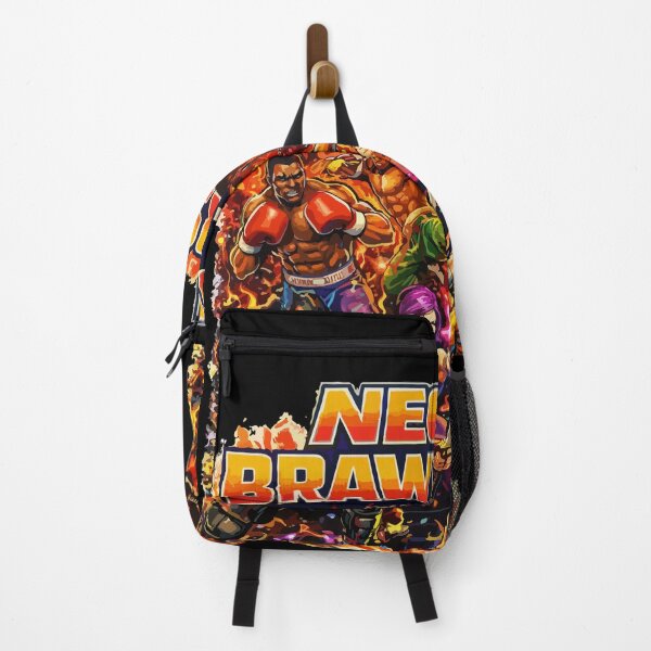 Item preview, Neon Brawlers – Insert Coin Energy Retro Arcade Fighter Poster designed and sold by BeetleDots.