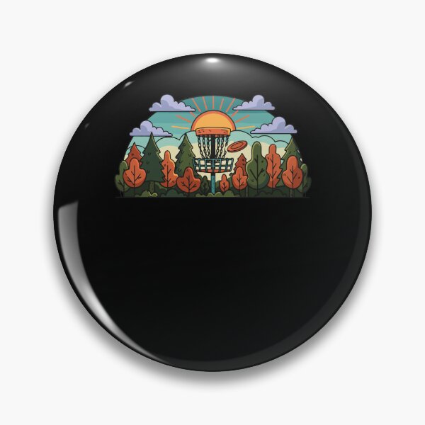Item preview, Sunset Disc Golf Adventure Nature Scene designed and sold by LuminOrb.