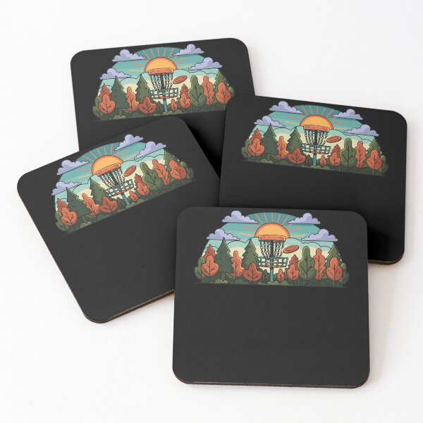 Item preview, Sunset Disc Golf Adventure Nature Scene designed and sold by LuminOrb.