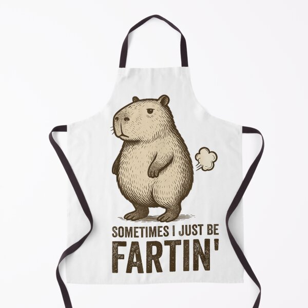 Item preview, Sometimes I Just Be Fartin Capybara Funny Quote Art designed and sold by Daisy Grimes.