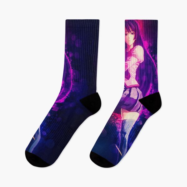 Item preview, Bakemonogatari Hitagi Senjougahara Elegant Mystery Glowing Purple Anime Atmosphere designed and sold by thedarvills.