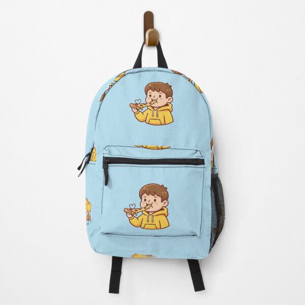 Item preview, The boy with the cheesy pizza. designed and sold by FluffyGallery.
