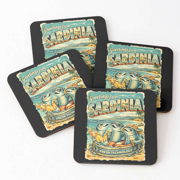 Item preview, Vintage Sardine Beach Vacation Tin Travel Art   designed and sold by ZuToMi.