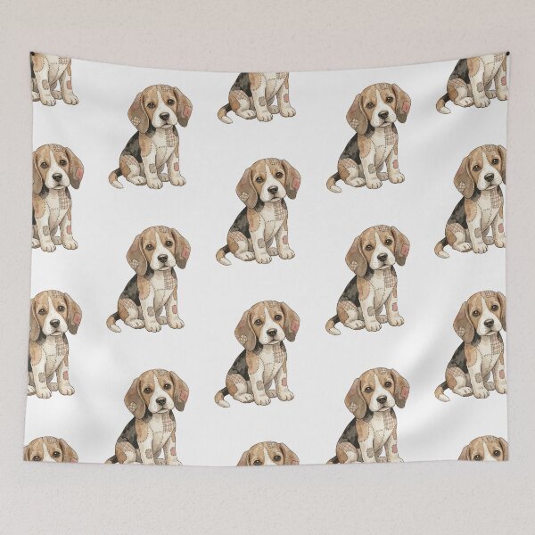 Artikelvorschau, Niedliches Beagle-Hunde-Patchwork entworfen und verkauft von bapupa.