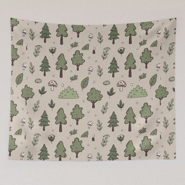 Item preview, Cute Forest Tree Pattern designed and sold by SassyArtistry.