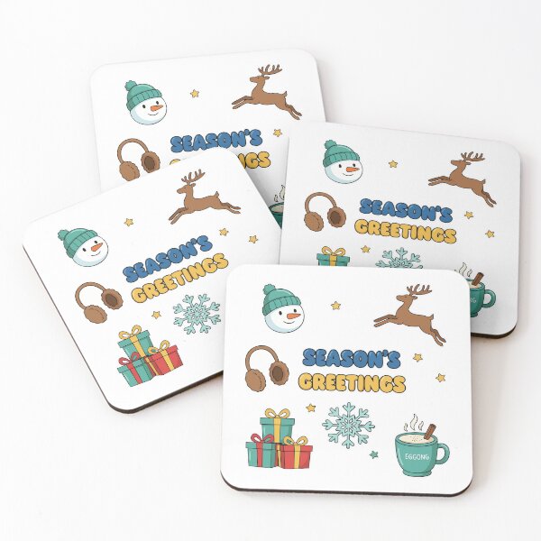 Item preview, Season’s Greetings Winter Clipart Set – Cute Snowman Reindeer & Cozy Holiday Icons designed and sold by graphicnew.