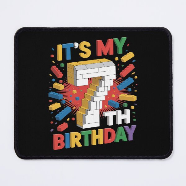 Item preview, Master Builder 7th Birthday – Fun Building Block designed and sold by Shannon Bosley.