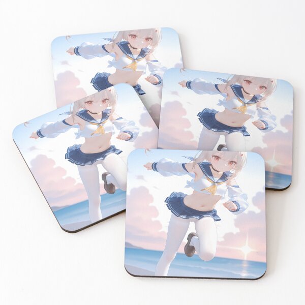 Item preview, Ayanami Running By The Sea Azur Lane Anime Girl designed and sold by thedarvills.