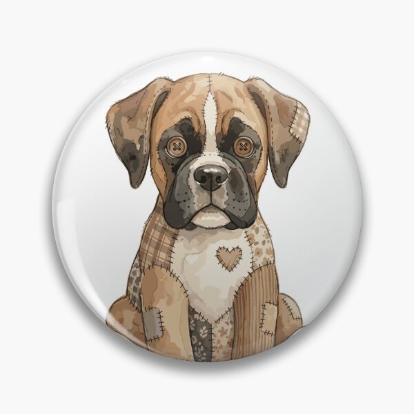 Item preview, Cute Boxer Dog Patchwork designed and sold by bapupa.