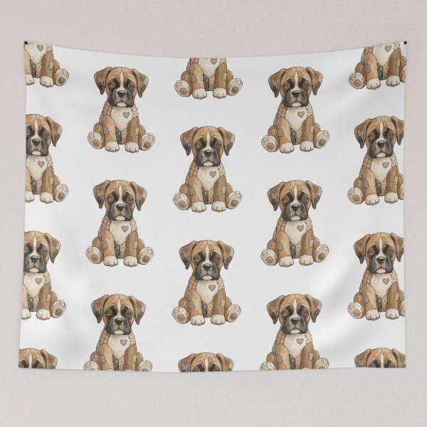 Aperçu de l'œuvre Adorable motif patchwork de boxer créée et vendue par bapupa.