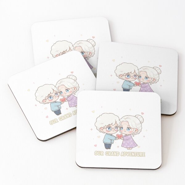 Item preview, Our Grand Adventure – Cute Elder Couple Illustration | Love Grows Forever designed and sold by Ranrajshop.
