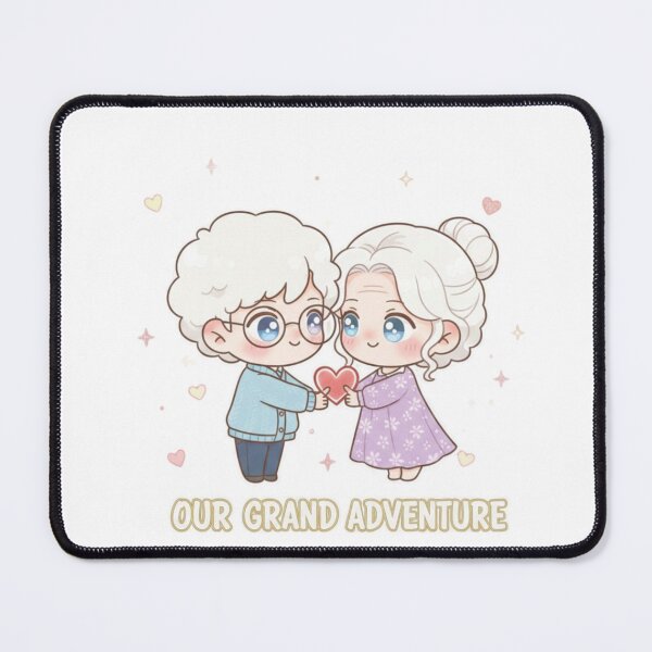 Item preview, Our Grand Adventure – Cute Elder Couple Illustration | Love Grows Forever designed and sold by Ranrajshop.