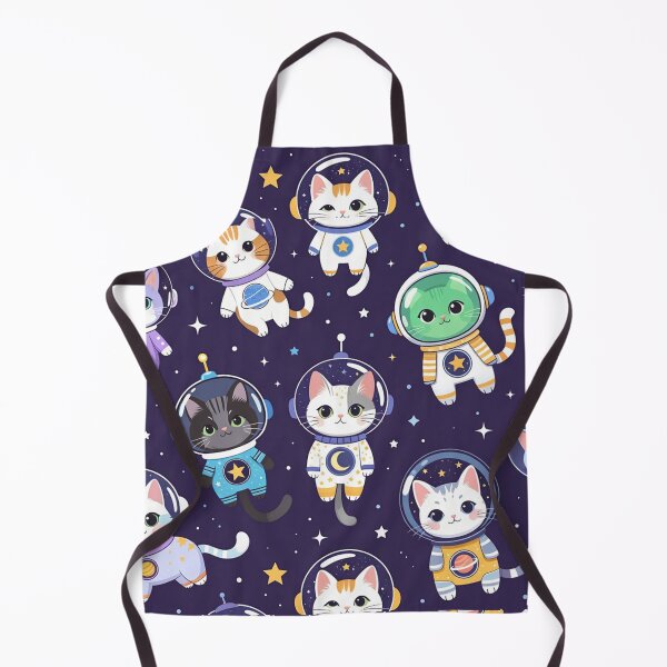 Item preview, Cute Astronaut Cats Space Pattern designed and sold by SassyArtistry.