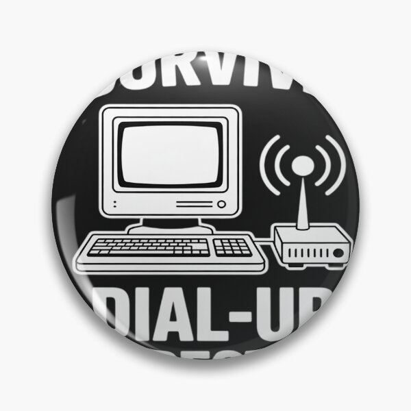 Item preview, i Survived Dial - Up - Vintage Tech Throwback Premium designed and sold by lamsaoniutoi.