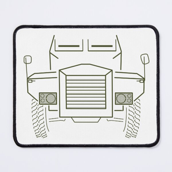 Item preview, Humber Pig 1950s military truck green outline designed and sold by soitwouldseem.