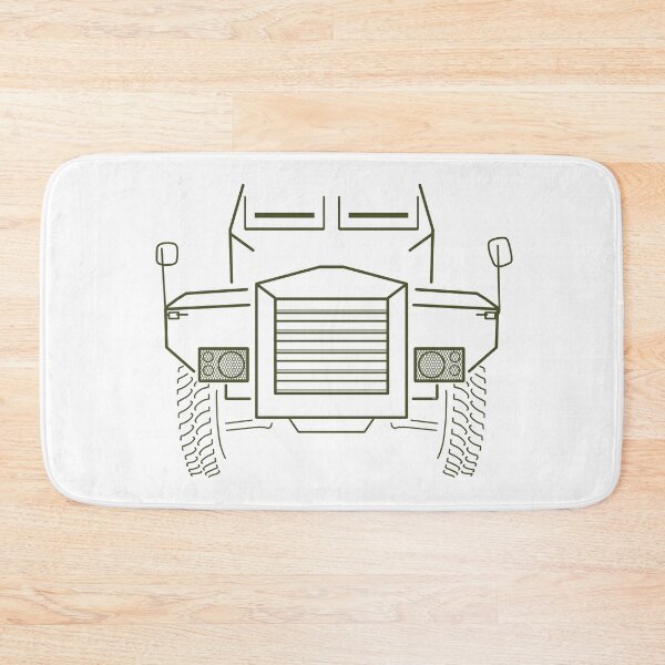 Item preview, Humber Pig 1950s military truck green outline designed and sold by soitwouldseem.