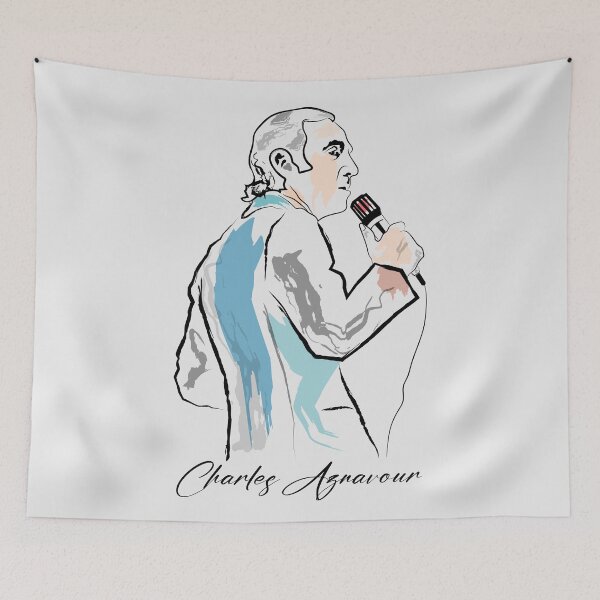 Item preview, Charles Aznavour Portrait designed and sold by THE MODA STEREO.