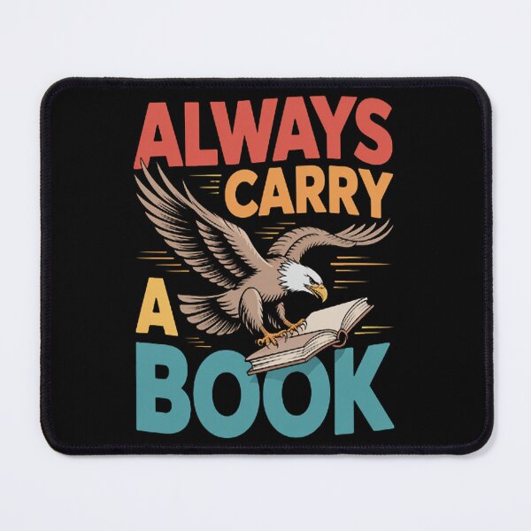 Item preview, Book Lover Always Carry A Book designed and sold by TheRetroStyle.