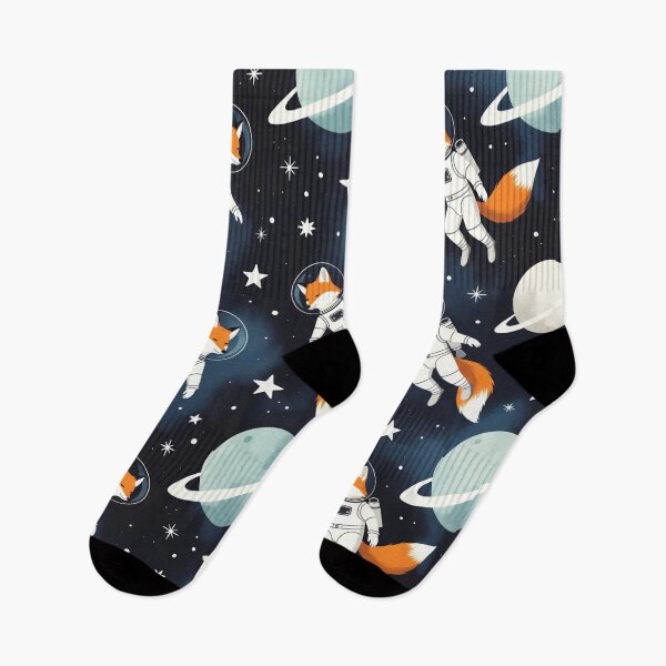 Item preview, Fox Astronauts Floating in Space designed and sold by SassyArtistry.