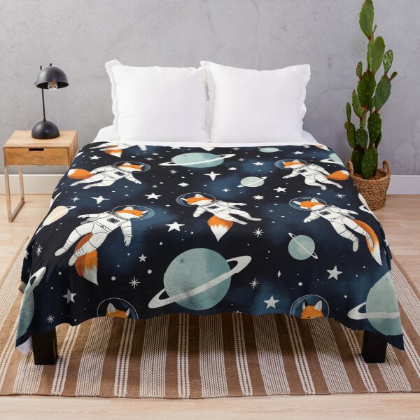 Item preview, Fox Astronauts Floating in Space designed and sold by SassyArtistry.