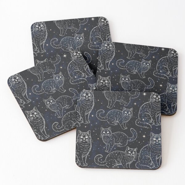Item preview, Cosmic Cat Constellation Pattern designed and sold by SassyArtistry.