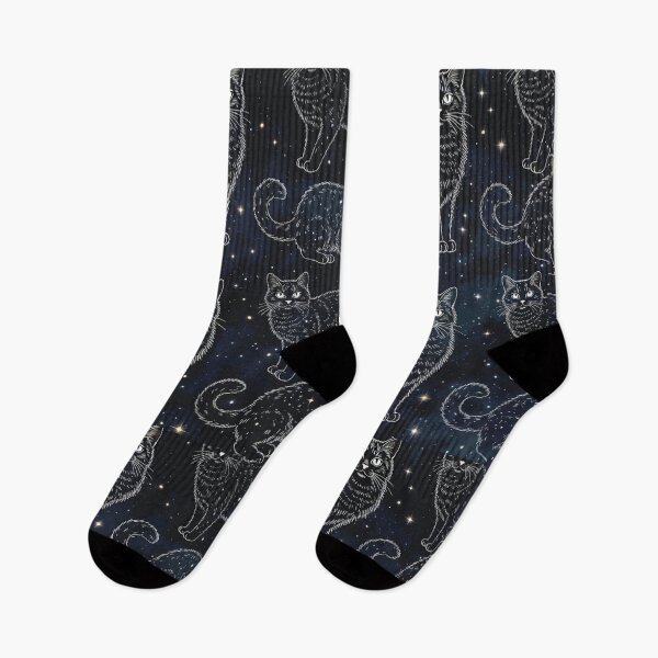 Item preview, Cosmic Cat Constellation Pattern designed and sold by SassyArtistry.
