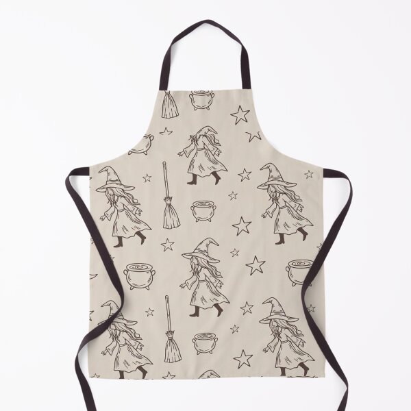Item preview, Vintage Witch Line Art Pattern designed and sold by SassyArtistry.