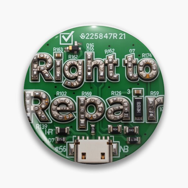 Item preview, Right to Repair Green Round PCB designed and sold by aykiradesigns.