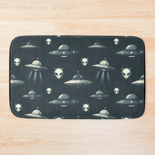 Item preview, UFOs and Alien Heads Pattern designed and sold by SassyArtistry.