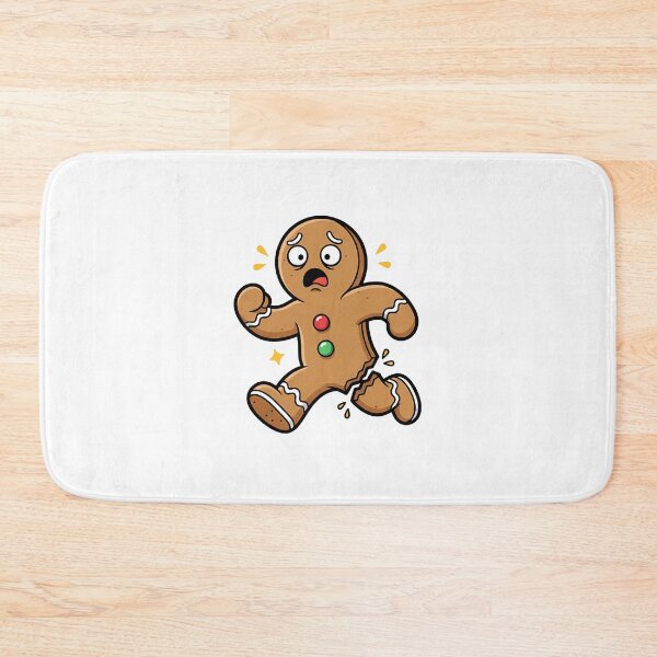 Item preview, Running Gingerbread Man Holiday Panic designed and sold by digisetumedia.