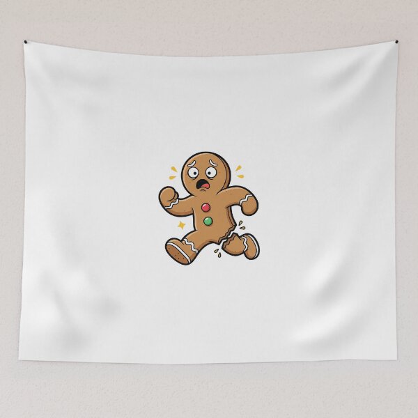 Item preview, Running Gingerbread Man Holiday Panic designed and sold by digisetumedia.