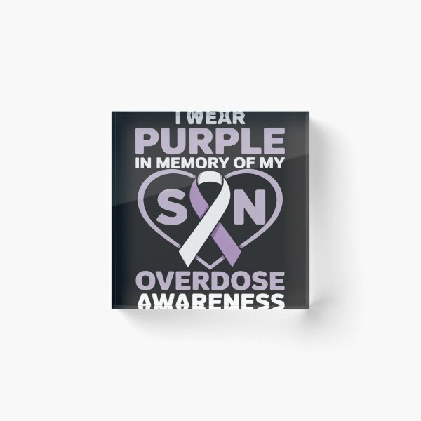 Item preview, I Wear Purple In Memory Of My Son - Overdose Awareness Day designed and sold by lamsaoniutoi.