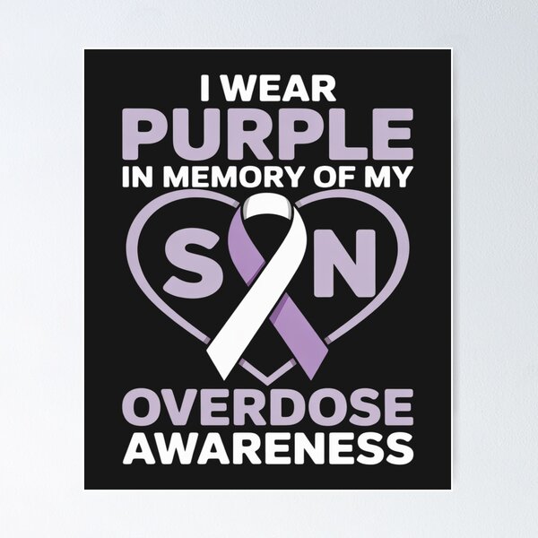 Item preview, I Wear Purple In Memory Of My Son - Overdose Awareness Day designed and sold by lamsaoniutoi.