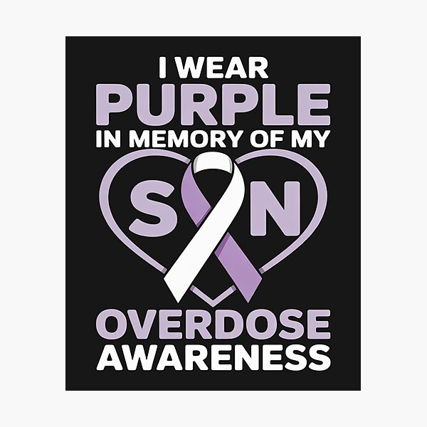 Item preview, I Wear Purple In Memory Of My Son - Overdose Awareness Day designed and sold by lamsaoniutoi.