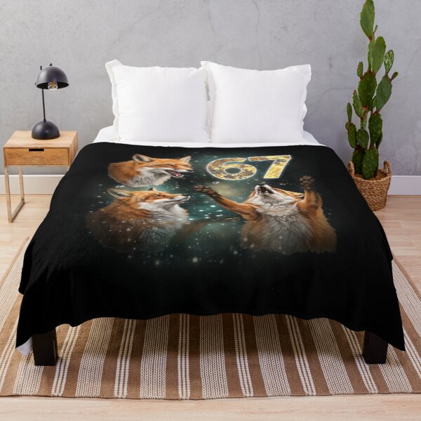 Item preview, Fox Number 67 6 7 Cosmic T-Shirt designed and sold by LashondaGreen89.