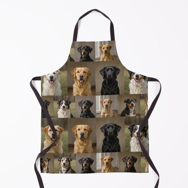 Item preview, Dog Portrait Grid Pattern designed and sold by SassyArtistry.
