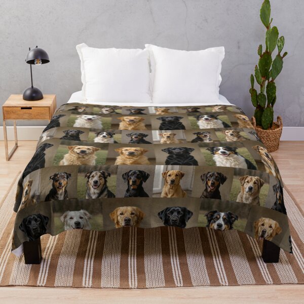 Item preview, Dog Portrait Grid Pattern designed and sold by SassyArtistry.