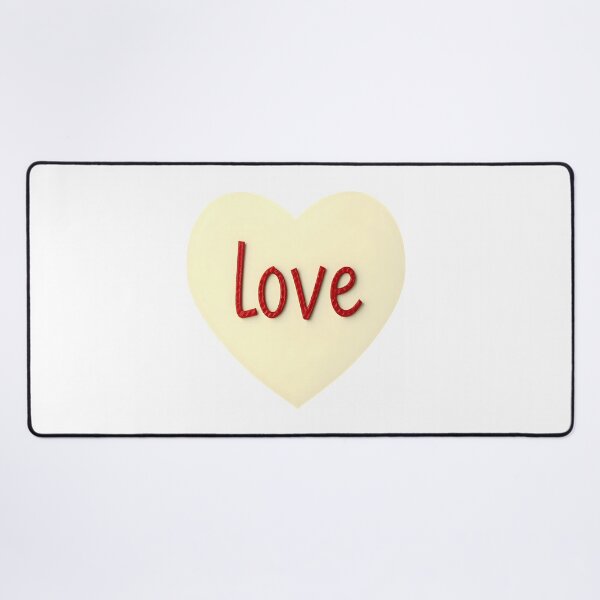 Item preview, The word “Love” in red inside a beige heart designed and sold by Beleza e Estilo.