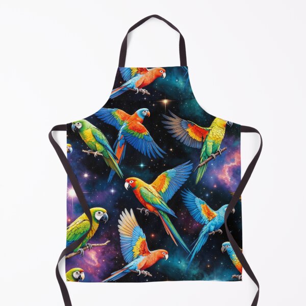 Item preview, Colorful Parrots Flying in Space designed and sold by SassyArtistry.