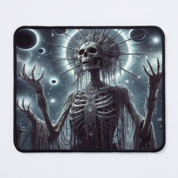 Item preview, Tzitzimime Aztec Goddess of the Stars - Dark Occult Skeleton Art designed and sold by FaresTes.