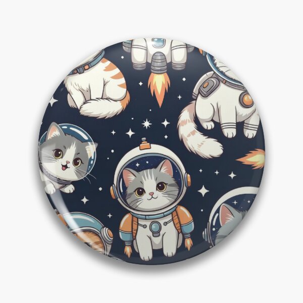 Item preview, Cute Astronaut Cats Pattern designed and sold by SassyArtistry.