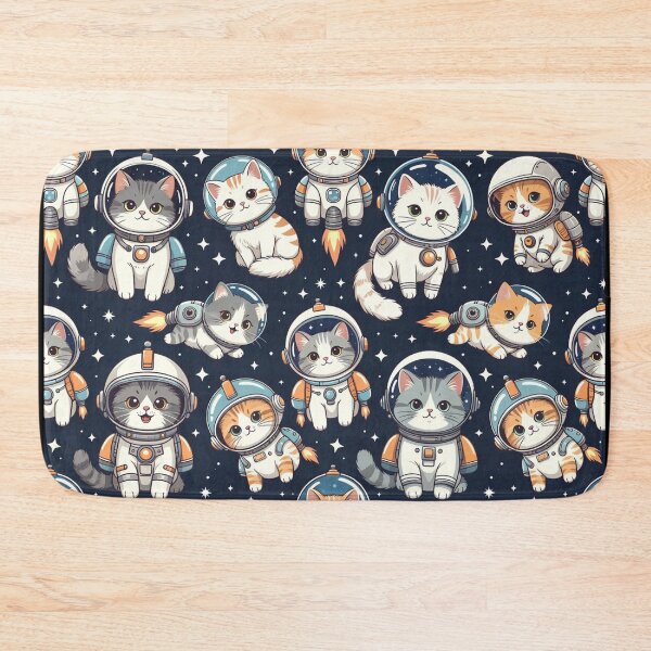 Item preview, Cute Astronaut Cats Pattern designed and sold by SassyArtistry.