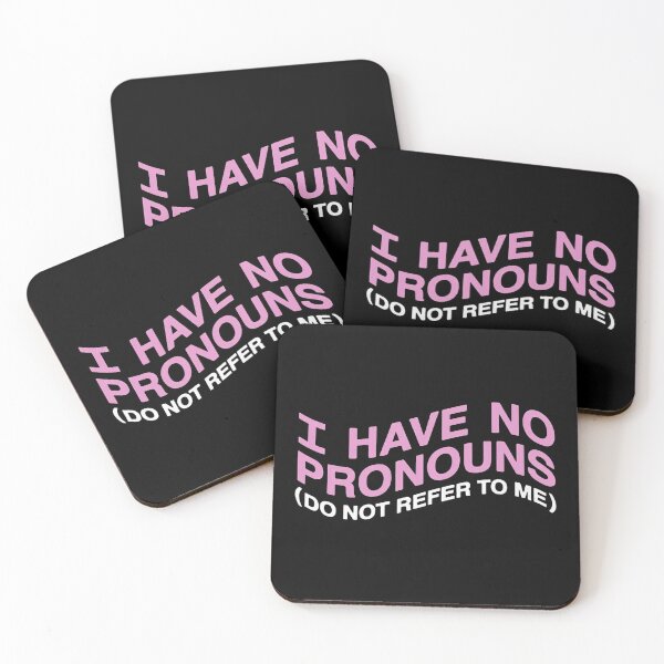 Item preview, Have No Pronouns Quote Design | Minimal Typography Art, Personal Identity Statement, Bold Text Style designed and sold by love3617.