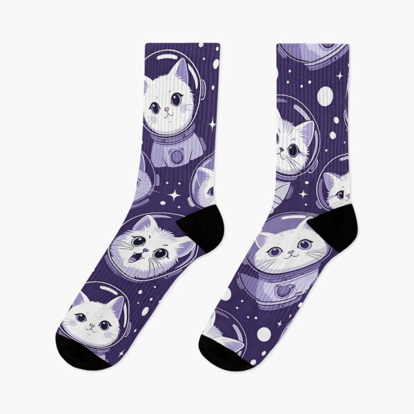 Item preview, Purple Astronaut Cat Pattern designed and sold by SassyArtistry.