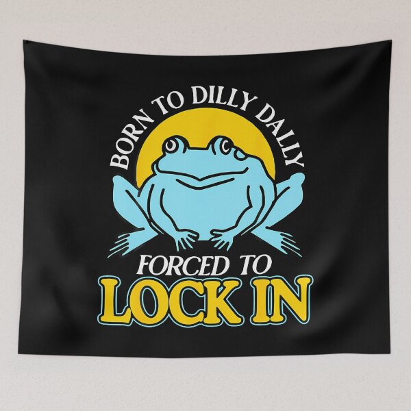 Item preview, Born To Dilly Dally Forced To Lock In Frog designed and sold by malhanasbih.
