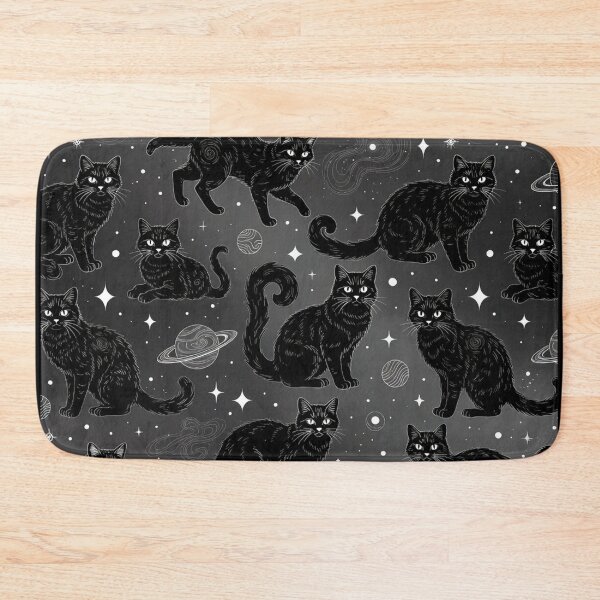 Item preview, Black Cat Cosmic Pattern designed and sold by SassyArtistry.