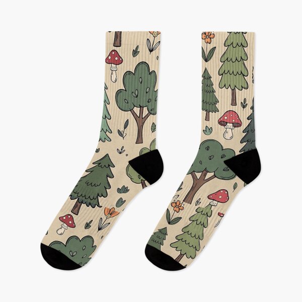 Item preview, Cute Forest Trees and Mushrooms designed and sold by SassyArtistry.